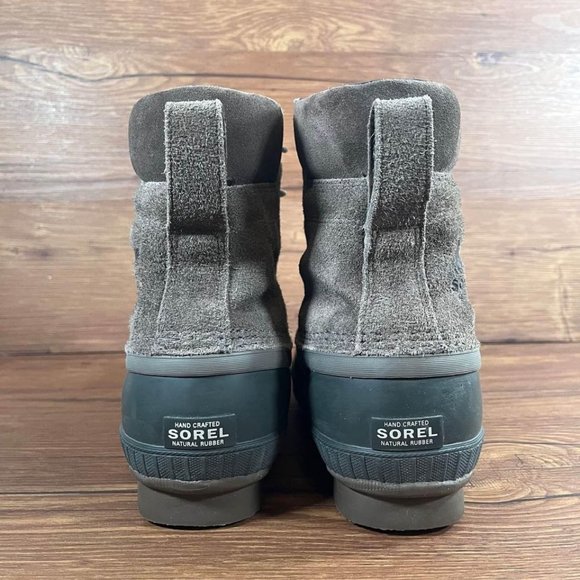 Sorel Cheyanne II Gray Suede Winter Duck Boots Men’s Size 8